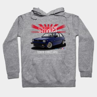 Toyota Starlet KP61 Blue Hoodie